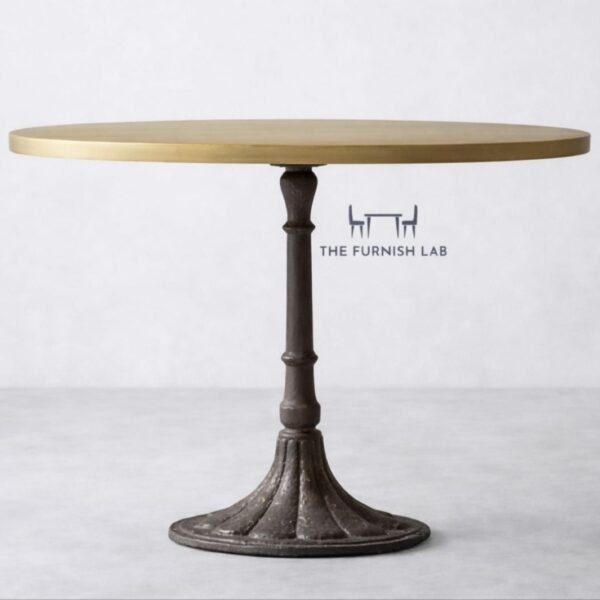 TFL_Table_7 Round Table with Cast-Iron Frame