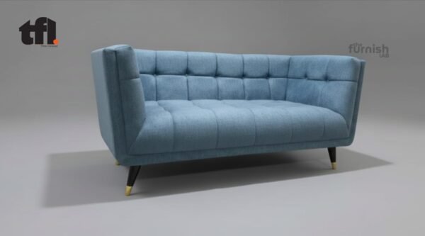 Modern High-Back Tuxedo Sofa Modern High-Back Tuxedo Sofa (uniform height arms and back, grid tufting, tapered legs)